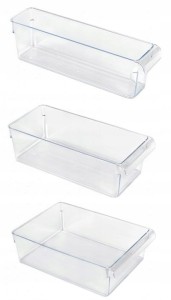 POJEMNIKI ORGANIZERY DO LODÓWKI LOFT 3 SZT ZESTAW