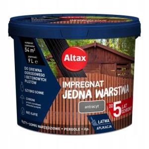 Impregnat Altax Jedna Warstwa antracyt 9 l