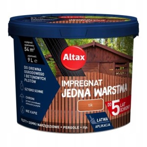 Impregnat Altax Jedna Warstwa tik 9 l