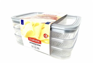 CURVER DRY STORAGE BOX 3X0,8l POJEMNIK NA SER I WĘFLINY 3W1