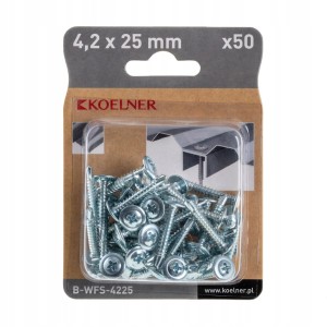 KOELNER Samowiercący wkręt do blach 4,2x25 mm 50 sztuk
