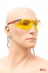 LAHTI PRO OKULARY OCHRONNE REGULOWANE HD ŻÓŁTE + ETUI  46039