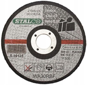 STALCO TARCZA DO CIECIA METALUS-71661 125x2,5mm