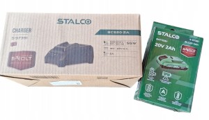 STALCO ŁADOWARKA AKUMULATORÓW BATERII S-VOLT BCS20-2A + BATERIA 2AH STARTER