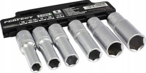 STALCO PERFECT ZESTAW NASADEK 1/2” 6 ELEMENTÓW DŁUGIE 10-19MM