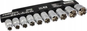 STALCO PERFECT ZESTAW NASADEK 1/2” 10 ELEMENT CrV 10-24MM