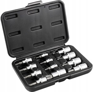 STALCO ZESTAW NASADEK 1/4 3/8 1/2 12 ELEMENTÓW TORX ZEWNĘTRZNE