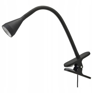 IKEA LAMPKA BIURKOWA NA KLAMRE NAVLINGE LED CZARNA