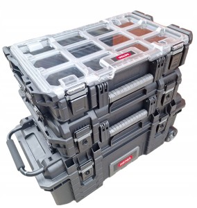 KETER RIGID SZKRZYNKA NARZĘDZIOWA NA KOŁACH 28'' + 2X RIGID MODUŁ ORGANIZER