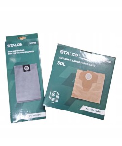 STALCO WORKI DO ODKURZACZA VCS30AC S-97182 PAPIEROWE 5 SZT + 1 SZT WOREK WŁ