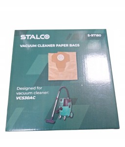STALCO WORKI DO ODKURZACZA VCS30AC S-97182 PAPIEROWE WOREK 5 SZT