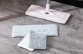 MOP PŁASKI OBROTOWY HANDY WIADRO DWUKOMOROWE Z WYCISKACZEM KIJ + ZAPAS