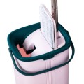 MOP PŁASKI OBROTOWY HANDY WIADRO DWUKOMOROWE Z WYCISKACZEM KIJ + ZAPAS