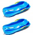 SANKI RACE ZESTAW 2 SLIDE ŚLIZG NIEBIESKIE Z HAMULCAMI BOBSLEJ SANECZKI