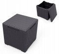 KETER STOLIK OGRODOWY VIGO STORAGE BOX 40 l GRAFIT ZESTAW 2