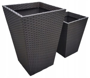 KETER DONICZKA RATTAN DONICA BRĄZ S23L+ M55L RATAN