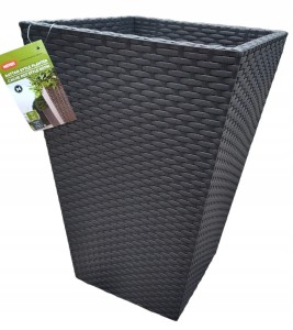 KETER DONICZKA RATTAN DONICA ANTRACYT M 55L RATAN