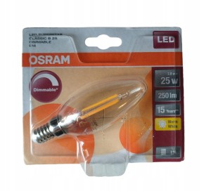 OSRAM ŻARÓWKA LED SUPERSTAR E14 2,8W =25W ŚWIECZKA