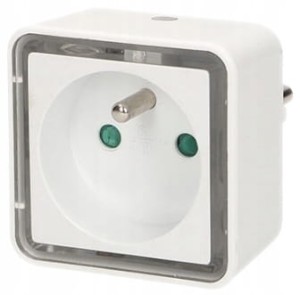 ORNO LAMPKA NOCNA LED Z GNIAZDEM 230V KWADRAT