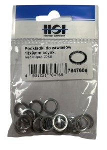 HSI PODKŁADKI METALOWE 13X9MM OCYNK PODKŁADKA POD DO ZAWIASÓW ZAWIASY