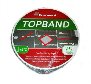 EUROVENT TAŚMA DO SKLEJANIA MEMBRAN DACHOWYCH TOPBAND 50X25MB