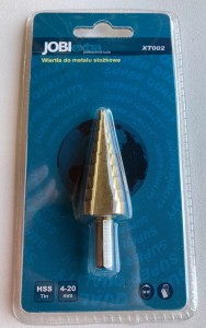 JOBI WIERTŁO STOŻKOWE TYTAN 4-20MM HSS