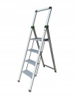 STALCO PERFECT DRABINA SLIM 4 STOPNIE 150KG SZEROKI STOPIEŃ