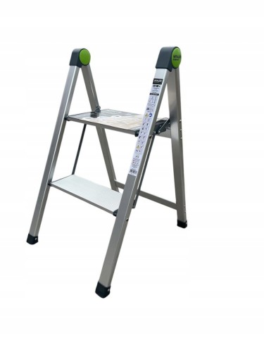 DRABINA DRABINKA DOMOWA SKŁADANA MINI SLIM 2 STOPNIE 150 KG STALCO