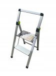 DRABINA DRABINKA DOMOWA SKŁADANA MINI SLIM 2 STOPNIE + UCHWYT 150 KG STALCO