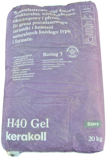 KERAKOLL KLEJ DO GLAZURY ELASTYK H40 SZARY 20KG