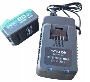 STALCO ŁADOWARKA AKUMULATORÓW BATERII S-VOLT BCS20-4A + AKUMULTOR 4AH