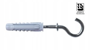 STALCO HAK SUFITOWY + KOŁEK 12MM X 60MM 2 SZT