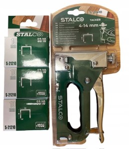 STALCO ZSZYWACZ TAPICERSKI TACKER 4- 14MM + ZSZYWKI 10MM 3000szt.