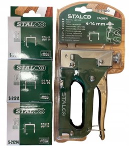STALCO TACKER 4- 14MM + ZSZYWKI 14MM 3000szt.