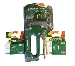 STALCO TACKER ZSZYWACZ TAPICERSKI 4-14MM + ZSZYWKI 8MM I 10MM 1000SZT