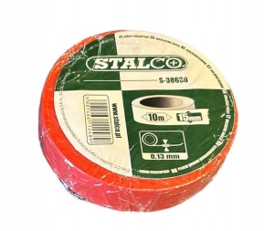 TAŚMA IZOLACYJNA 15 MM X 10 M CZERWONA STALCO