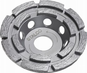 STALCO TARCZA DIAMENTOWA DO SZLIFOWANIA BETONU 2 RZĄDOWA 180MM
