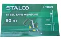 Taśma miernicza miara miarka geodezyjna stalowa 50mb x 13mm STALCO S-10850