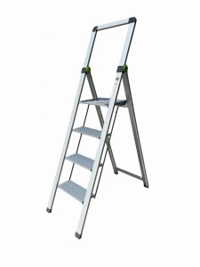STALCO PERFECT DRABINA DRABINKA SLIM 4 STOPNIE 150KG SZEROKI STOPIEŃ HD