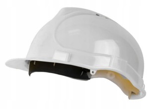Kask ochronny dla budowlańców Stalco S-42065 HELIUS BIAŁY