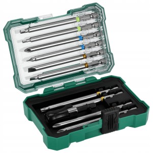 STALCO ZESTAW BITÓW 100MM Z ADAPTEREM 11 ELEMENTÓW