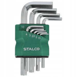 STALCO KLUCZE IMBUSOWE 9 ELEMENTÓW 1,5-10MM