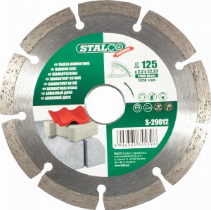 STALCO TARCZA DIAMENTOWA SEGMENTOWA 115MM 22,2 DO BETONU, KOSTKI DACHÓWKI