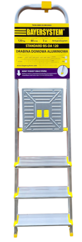 Drabina aluminiowa 4 stopniowa drabinka DOMOWA
