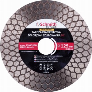 SCHMITH TARCZA DO PŁYTEK 125X22X1,6 DC DIAMENTOWA