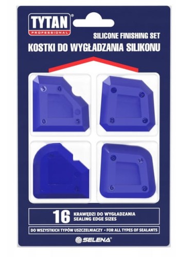 TYTAN KOSTKI DO WYGŁADZANIA SZPATUŁKI DO SILIKONU 4 SZT