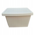 CURVER POJEMNIK 26L Z POKRYWKĄ KREMOWY 44X27X34CM 26L