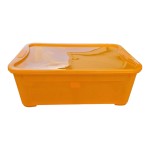 PUDEŁKO POJEMNIK 32L CURVER ORGANIZER Z POKRYWĄ ORANGE T BOX