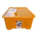 PUDEŁKO POJEMNIK 32L CURVER ORGANIZER Z POKRYWĄ ORANGE T BOX