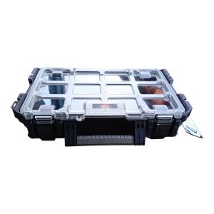 KETER RIGID SKRZYNKA NARZĘDZIOWA ORGANIZER PRZEGRÓDKI CLEAR